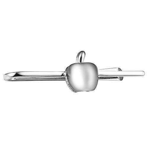 おもしろいネクタイピンメンズ りんごタイピン細誕生日プレゼントシルバーおしゃれネクタイクリップ人気小物 S 19 4smile 通販 Yahoo ショッピング