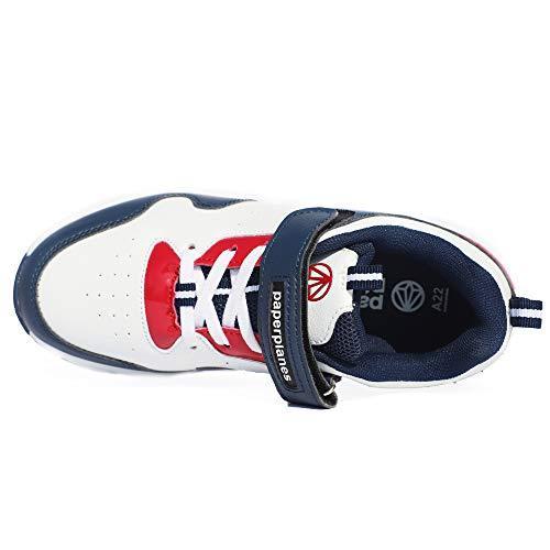 Paperplanes Kids ベルクロシューズ 子供スクール シューズスニーカーpk7019 18cm ネイビー S 4smile 通販 Yahoo ショッピング