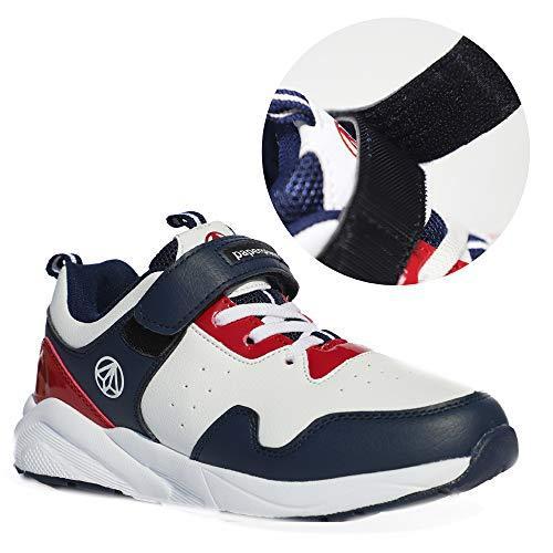 Paperplanes Kids ベルクロシューズ 子供スクール シューズスニーカーpk7019 18cm ネイビー S 4smile 通販 Yahoo ショッピング