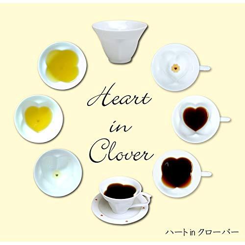 湯のみ ハート\u0026クローバーが浮き出る 来客用 湯飲み ５個セット おしゃれ かわいい 有田焼 波佐見焼 ハート in クローバー 煎茶碗_6