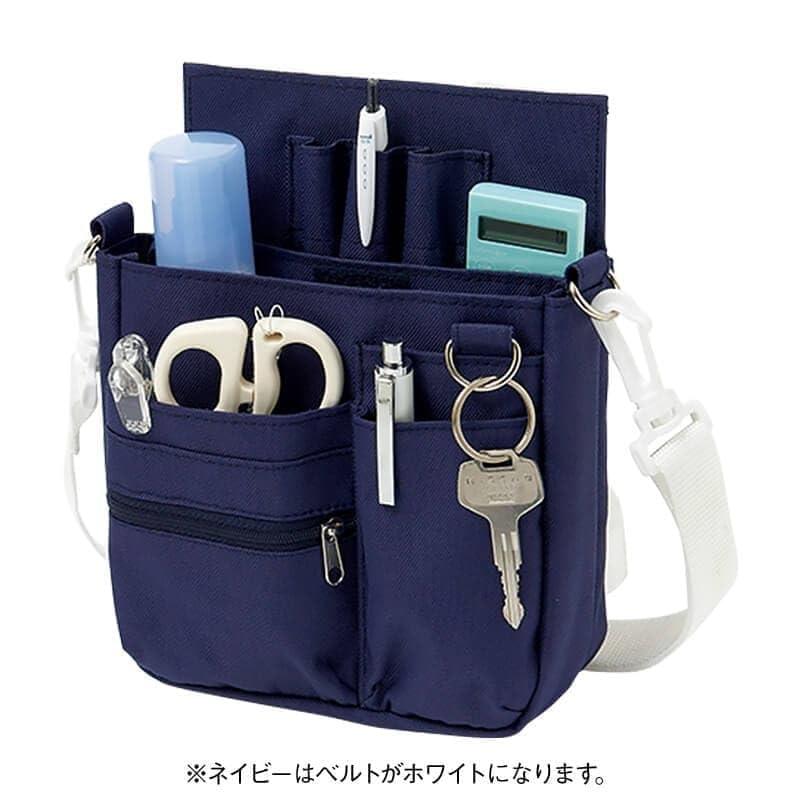 アンファミエ] ナース ポーチ オーガナイザー 大容量 2way マチ付き