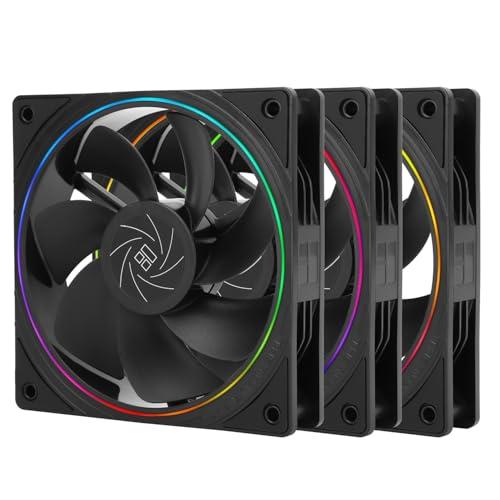 Thermalright TL-S12R X3 CPUファン120mm逆流ファンケースクーラーファン、ARGB照明付き、1500RPMスピードCPU冷却ファン、ブラックPC PWM静音コンピュータファン（Yahoo!・4Speed Online Yahoo!店）