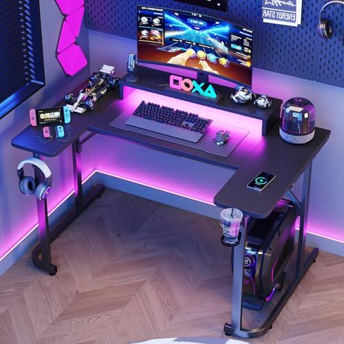 Bestier ゲーミングデスク 幅130cm*奥行80cm ゲーミングテーブル