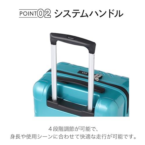 ACE(エース) スーツケース 機内持ち込み sサイズ 1泊2日 2泊3日 32L 双輪キャスター 2.8kg ラディアル No.06971 ブラック_4