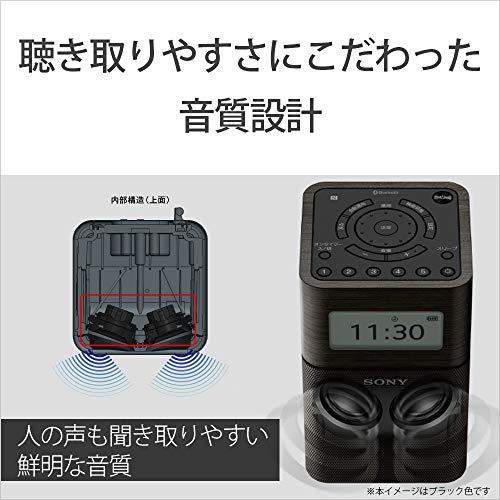 ソニー ホームラジオ SRF-V1BT : FM/AM/ワイドFM/Bluetooth対応 ブラック SRF-V1BT B SRF V1BT AC使用時