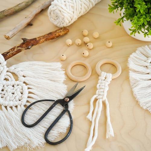 PATIKIL 70mm/2.75" 未仕上げ 木製リング 10個セット DIYクラフトリングペンダントコネクター ウッドカラー | ブランド登録なし | 06