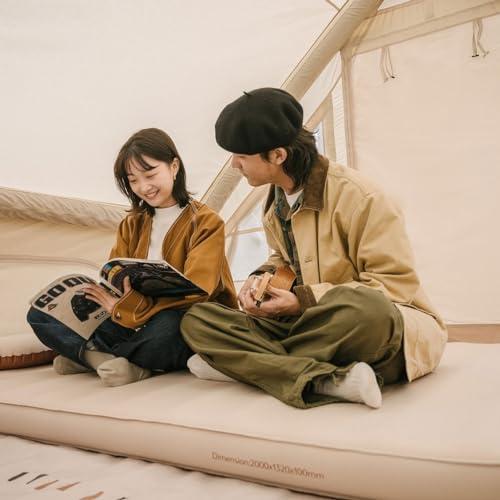 Naturehike 1人用/2人用エアーマット自動膨張式 エアーベッド 空気漏れ防止加工 折りたたみ キャンプマット コンパクト お昼寝 車中泊 テント泊 キャンプ 防災用の画像