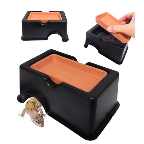 爬虫類用ウェットシェルター Amazon | GEX EXOTERRA モイストロック200 PT3173 爬虫類用シェルター