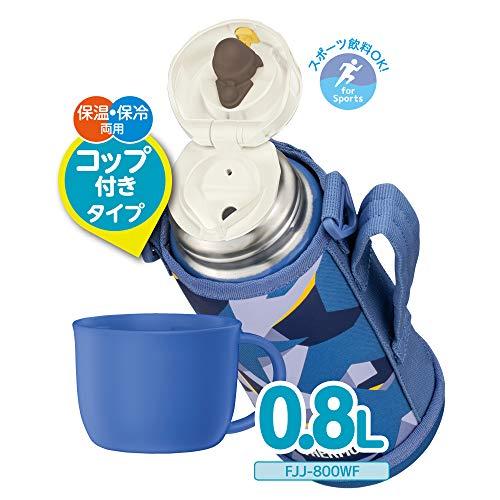 サーモス 水筒 真空断熱2ウェイボトル 0.8L/0.83L ブルーカモフラージュ FJJ-800WF BL-C_4