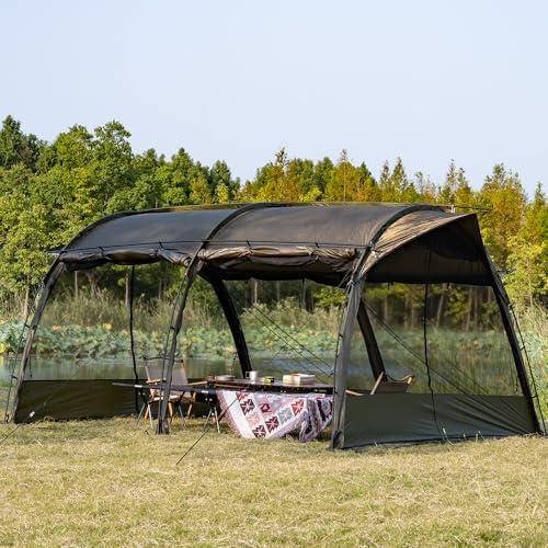 TOMOUNT トンネルテント 拡張テント メッシュドア フロアマット TPU