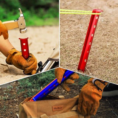 Azarxis テントペグ ペグ セット 31cm アルミ製 U型 ステーク 砂地に適用 ビーチ 砂浜 雪 キャンプ 軽量 高強度 タープペグ 設営 アウトドア | ブランド登録なし | 05