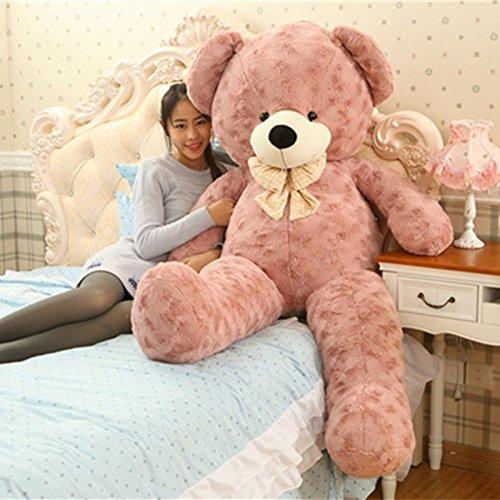 elfishgoテディベア ぬいぐるみ くま/クマ 大きいぬいぐるみ くま 特大/ふわふわな手触りがたまらないぬいぐるみ (80cm ピンク)
