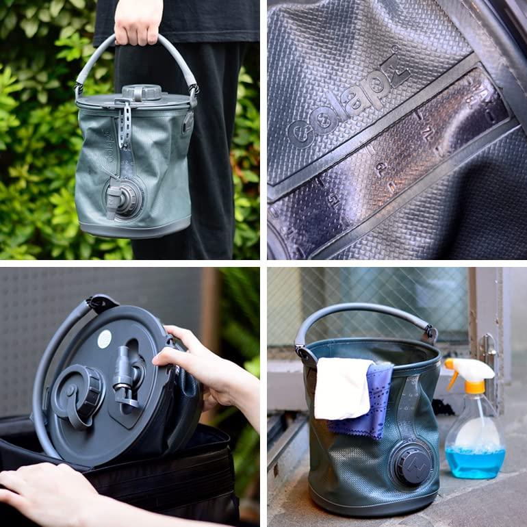 [コラプズ]Colapz 2-in-1 Water Carrier \u0026 Bucket ウォータージャグ 8L SORC-001 GREY_4