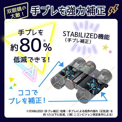 【超激レア】 Nikon 防振双眼鏡 10x25 STABILIZED RED 手ブレ補正付き 10倍25口径 レッド STB10X25RD 【BCD1454694946】(50703円)