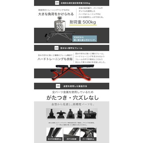 BARWING(バーウィング) 可変式 トレーニングベンチ 4WAY インクライン
