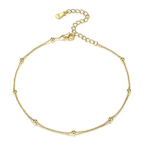 ChicSilver ゴールド アンクレット レディース 人気 k18 ボール
