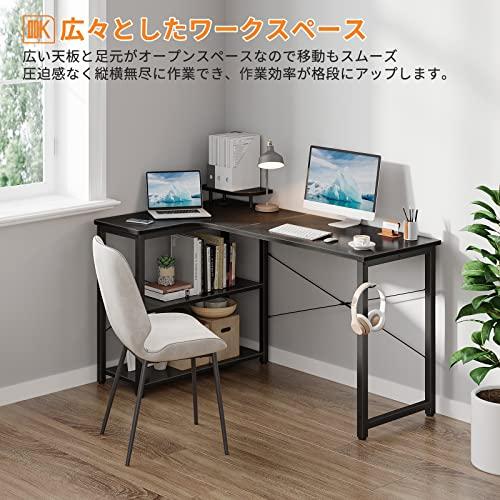 ODK パソコンデスク L字 ゲーミングデスク 幅130 L字デスク 机 desk