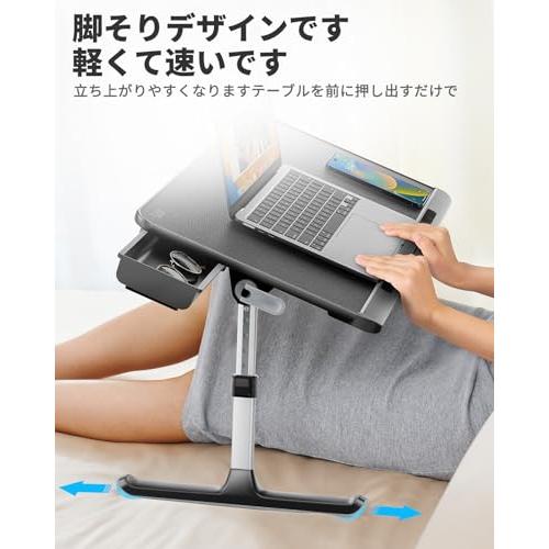 SAIJI ベッドテーブル ベッド デスク ラップデスク 折りたたみ机 ミニha SAIJI ベッドテーブル ベッド デスク ラップデスク 折りたたみテーブル