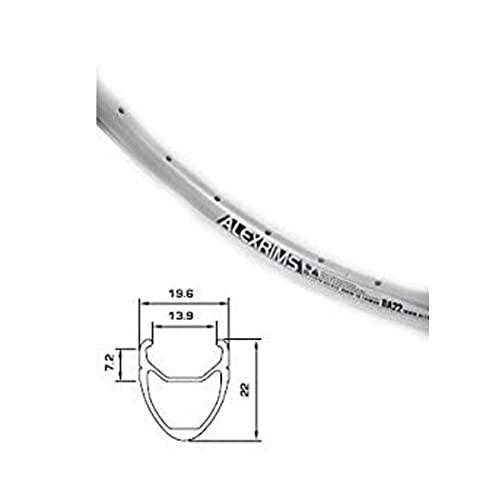WHITE INDUSTRIES/ALEXRIMSリヤホイール 20(451) アレックスリム(ALEXRIMS) DA22 20(451) 32H CSW SLV リム : 4Speed