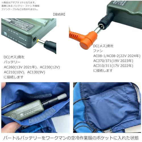 CNCTWO(コネクトツー) バートル(BURTLE) 空冷作業服 ファン