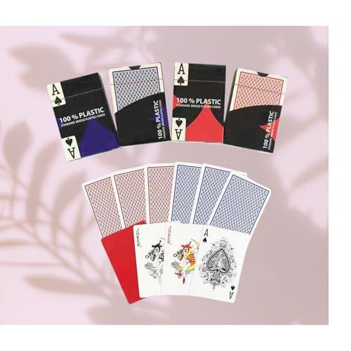KaminoKa プラスチック製トランプ 2個セット カットカード付属