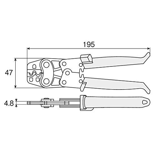 ホーザン(HOZAN) 圧着工具(リングスリーブ用) 圧着ペンチ 電気工事士技能試験対応 適応サイズ小(1.6*2)/小/中/大 P-77 | ブランド登録なし | 04