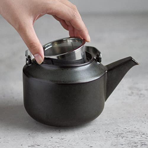 KINTO (キントー) LT ティーポット 600ml ブラック ストレーナー付き 食洗機使用可 21233_2