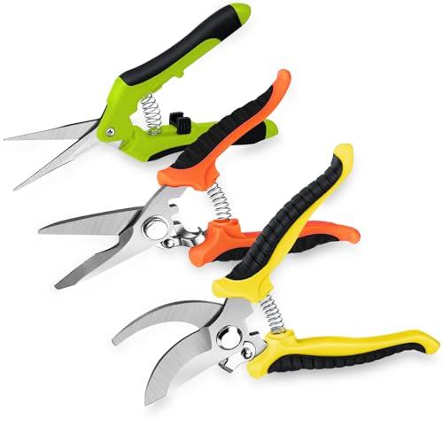 剪定バサミ 3個 剪定ばさみ 2025人気庭師最新推薦 高炭素鋼 剪定鋏