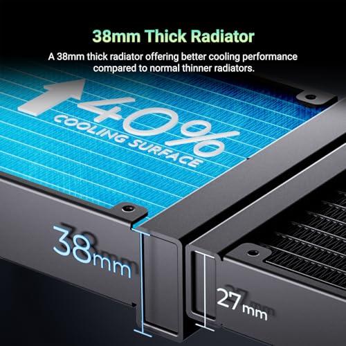 CPUクーラー 水冷 デジタルディスプレイ 240MM AIO PWMファン Amazon.co.jp: THERMALRIGHT Frozen Edge 240 Black AIO