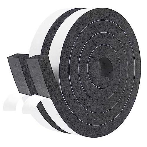 隙間テープ 防音スポンジ シールテープ ドアと窓の隙間パッド 隙間侵入防止 ドア開口部 防虫・防塵パッキング ゴム製バンプ防止 12mm*6mm 2個入（Yahoo!・4Speed Online Yahoo!店）