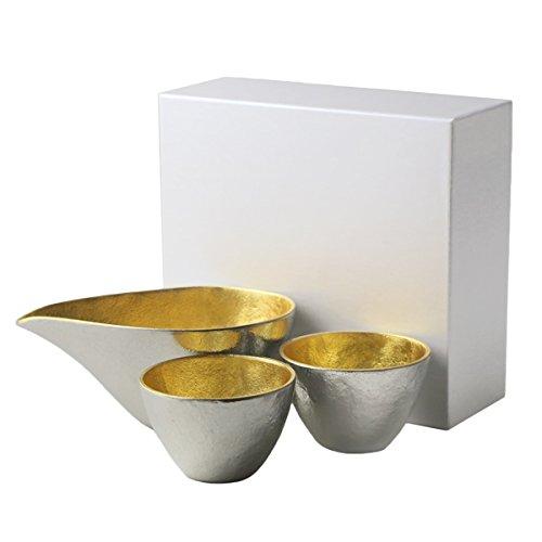 能作 酒器セット ぐい呑み金箔2個 片口小金箔 : 4Speed Online Yahoo
