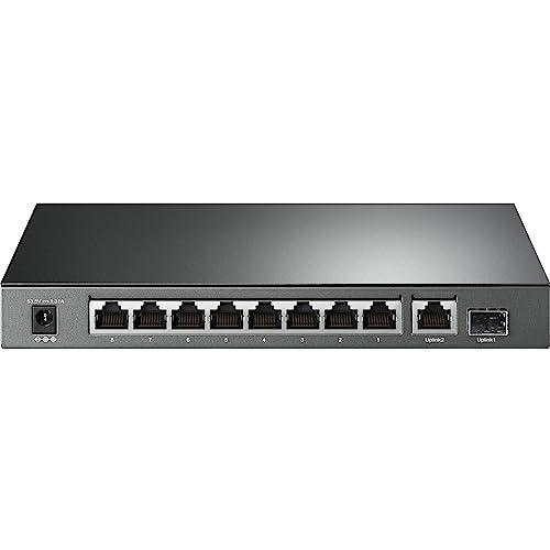 10ポートOOSSXX標準POEスイッチングハブSmart POE Switch TP-Link 10ポート ギガビット デスクトップ スイッチングハブ(8 PoE