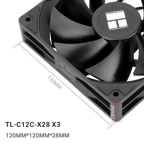Thermalright TL-C12C-X28 X3 120mm性能級シャーシファン3連パック、4