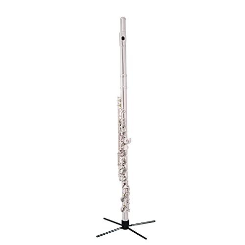 BQKOZFIN フルート 16穴 木管楽器 Cキー 初心者セット Eメカ付き 白銅