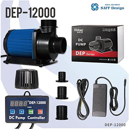 最新DCポンプ　最大12000L/H　6段階調整可能　水陸両用ポンプ　水中ポンプ DEP-12000 吐出量12000L/H (毎分200L) 揚程5m DCポンプ 水中ポンプ