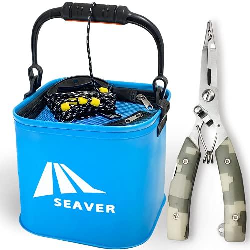 SEAVER(シーバー) 釣り 水汲み バケツ バッカン 22cm 選べるセット