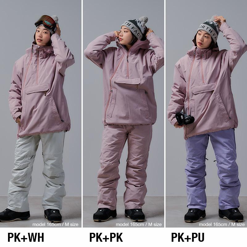 TX　薄ピンク スノーボードウェア　上下セット43degrees Sサイズ 43DEGREES スノーボードウェア レディース 上下セット スキーウェア