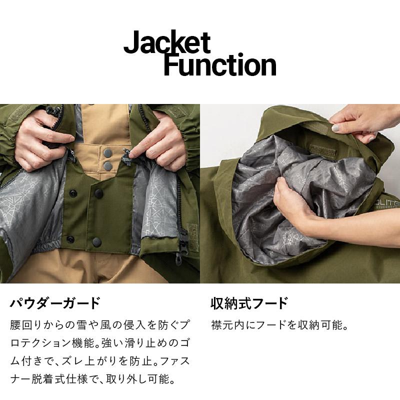 スノーボードウェア ユニセックス ジャケット Military Hooded Jacket スキーウェア レディース メンズ スノボウェア 43DEGREES｜4ss｜17