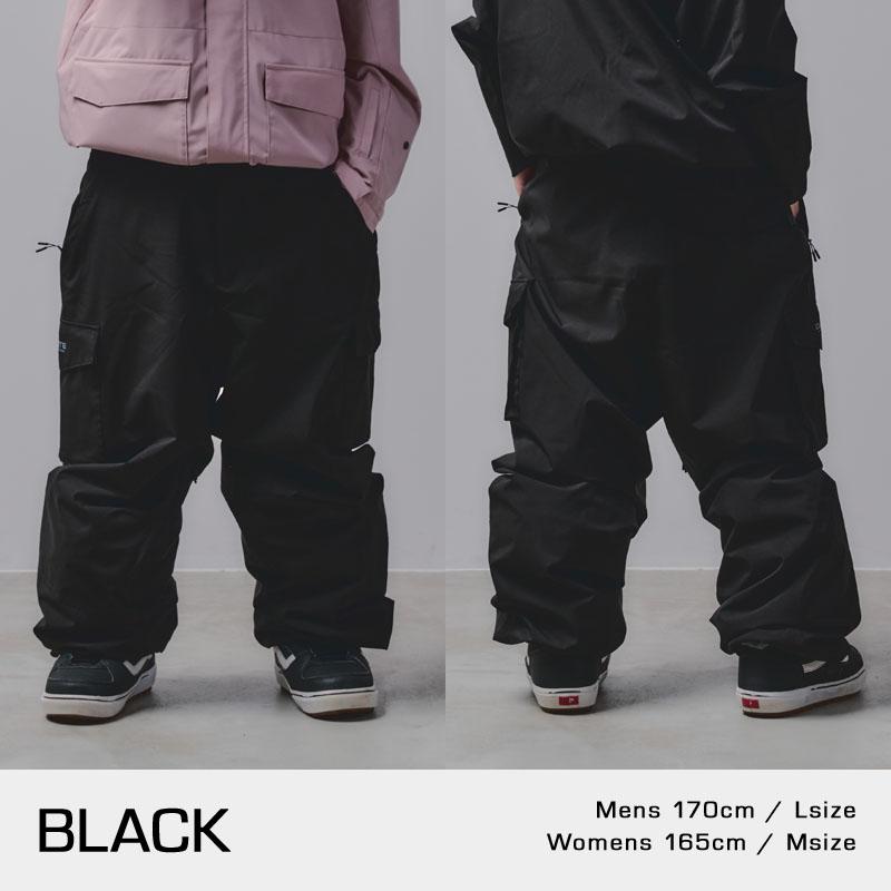 バートン DRYRIDE パンツ カーゴパンツ ブラック スノボウェア 43DEGREES スノーボードウェア パンツ 単品 メンズ レディース ズボン