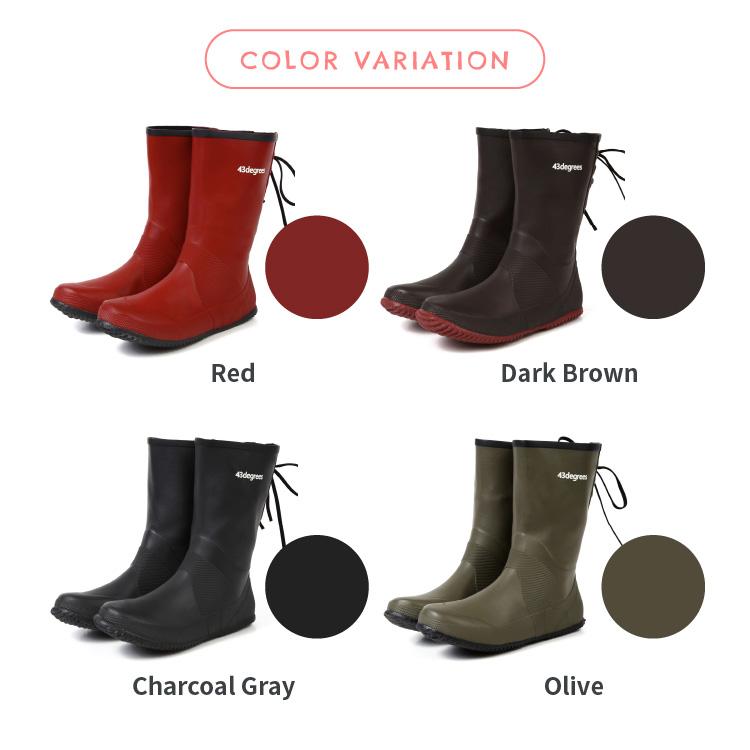 レインブーツ ショート レディース フェス パッカブル おしゃれ 軽量