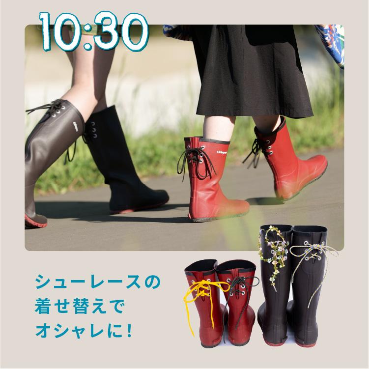 レインブーツ ショート レディース フェス パッカブル おしゃれ 軽量