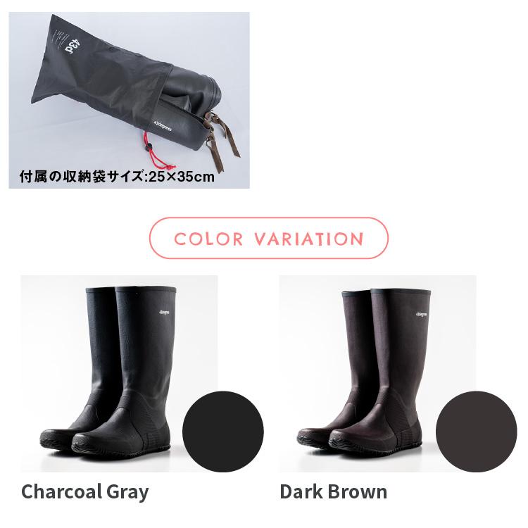43DEGREES レインブーツ 長靴 メンズ フェス アウトドア ロング 