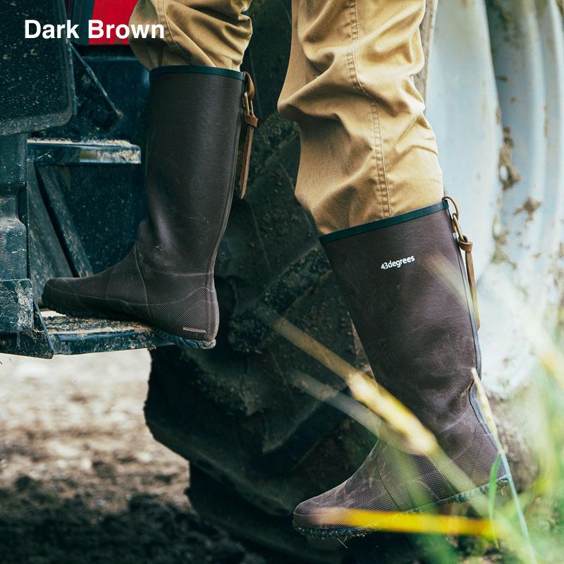 43DEGREES レインブーツ 長靴 メンズ アウトドア 農作業 釣り