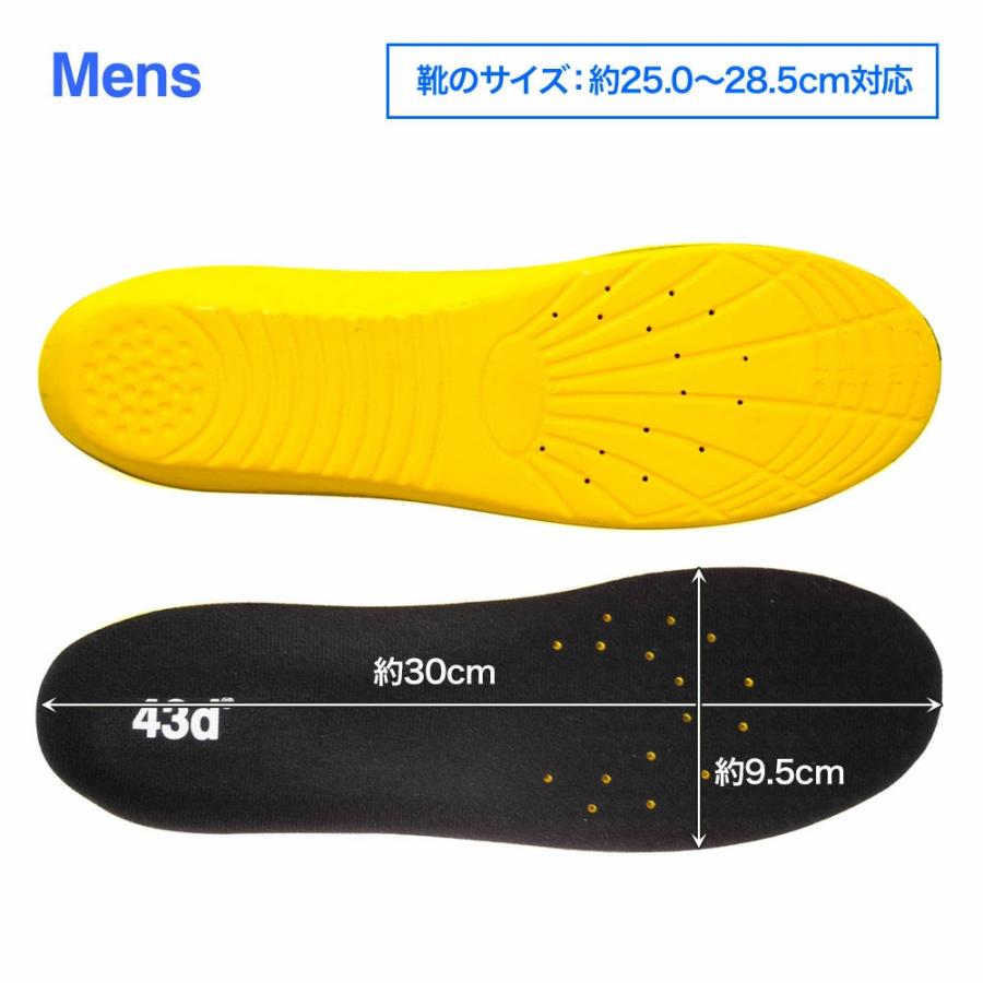 43DEGREES インソール 23.0〜26.5cm用 レディース 25.0〜28.5cm用