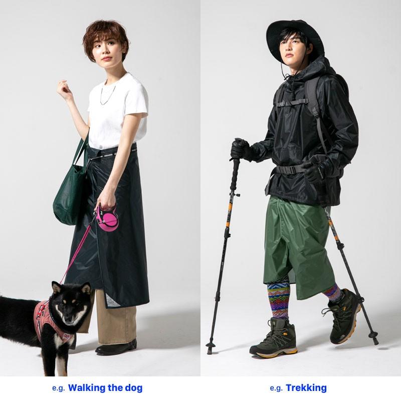 レインスカート 丈70cm レディース おしゃれ レインウェア レイングッズ メンズ 雨具 カッパ 自転車 登山 撥水 Dlite Fs Rn1909 Four Seasons Design Lab 通販 Yahoo ショッピング