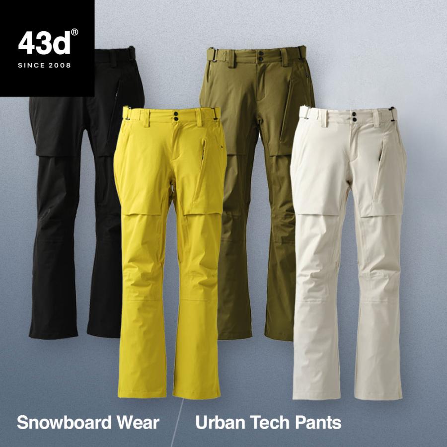 43DEGREES スノーボードウェア パンツ 2021-2022モデル Urban Tech Pants メンズ レディース スキーウェア スノボウェア スノーボード｜4ss