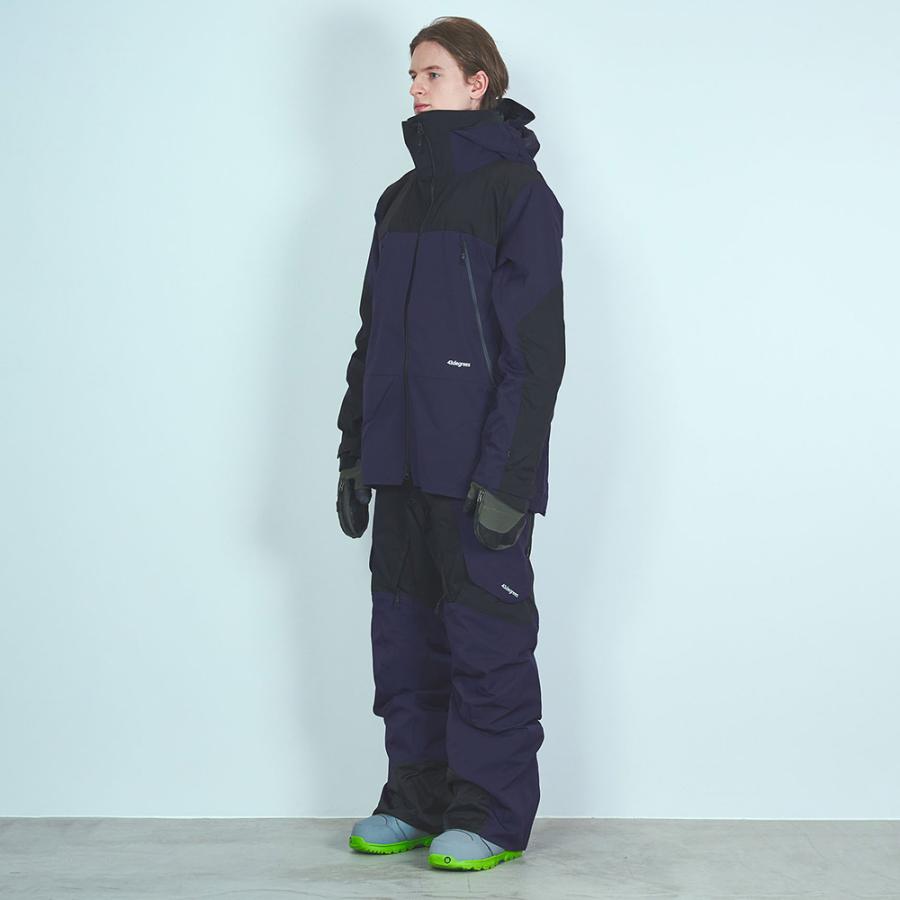 43d スノーボードウェア ブラック 3L-4L 43d スノーボードウェア ブラック 3L-4L 43DEGREES 【送料無料
