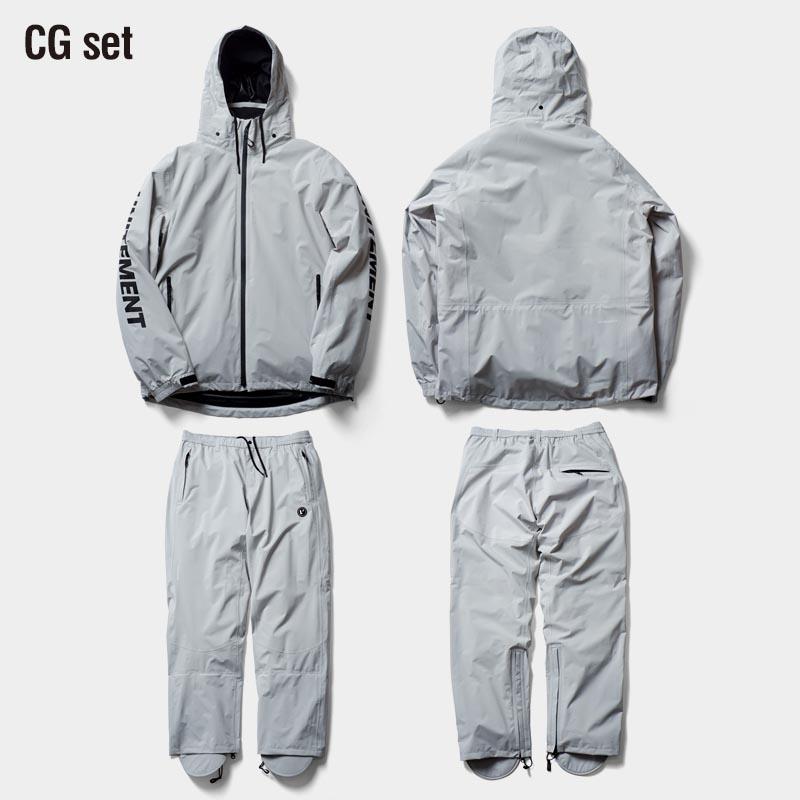 unitement メンズ レインウェア L ホワイト/ブラック unitement ゴルフウェア メンズ ゴルフ ウェア レインウェア