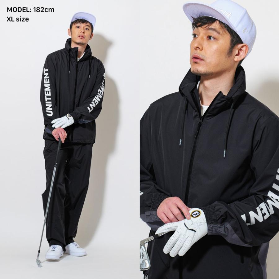 ゴルフウェア メンズ ジャケット ウインドブレーカー レインウェア 春 コーディネート 長袖 上着 ゴルフ Unitement Golf Fs Um004 Four Seasons Design Lab 通販 Yahoo ショッピング