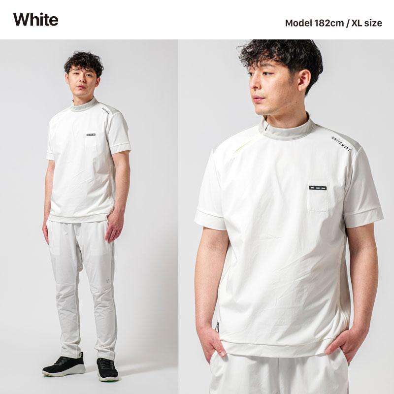 unitement ゴルフウェア メンズ ゴルフ ウェア シャツ 半袖 モック